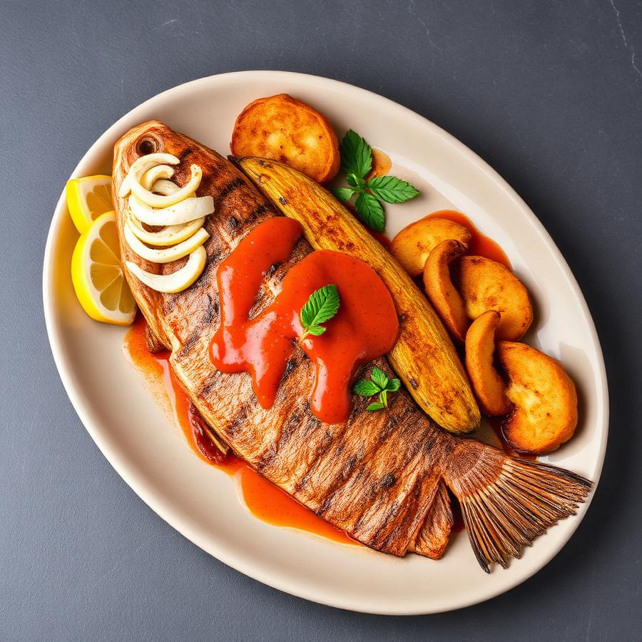Baked Whole Tilapia Fish